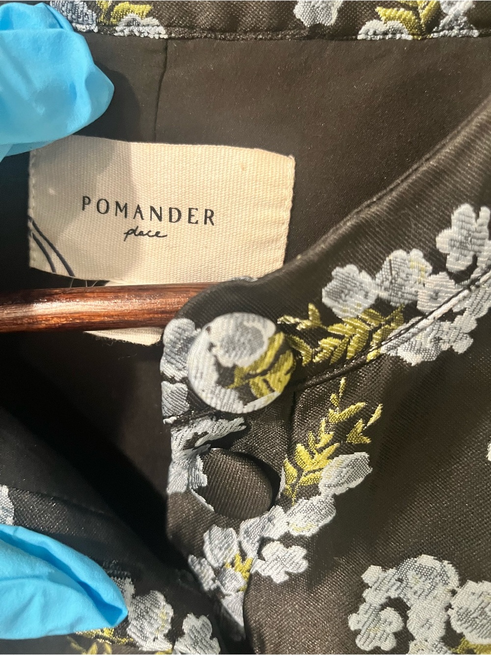 Pomander Place Tuckernuck Samantha Dress XXL Floral Jacquard - Picture 3 of 10